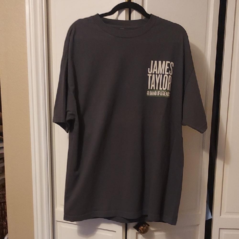 James Taylor Tour T Shirt Gray Size XL